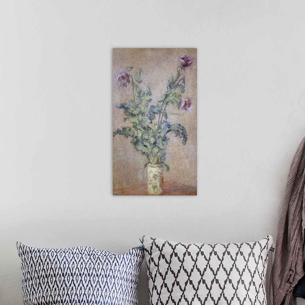 A bohemian room featuring Purple Poppies