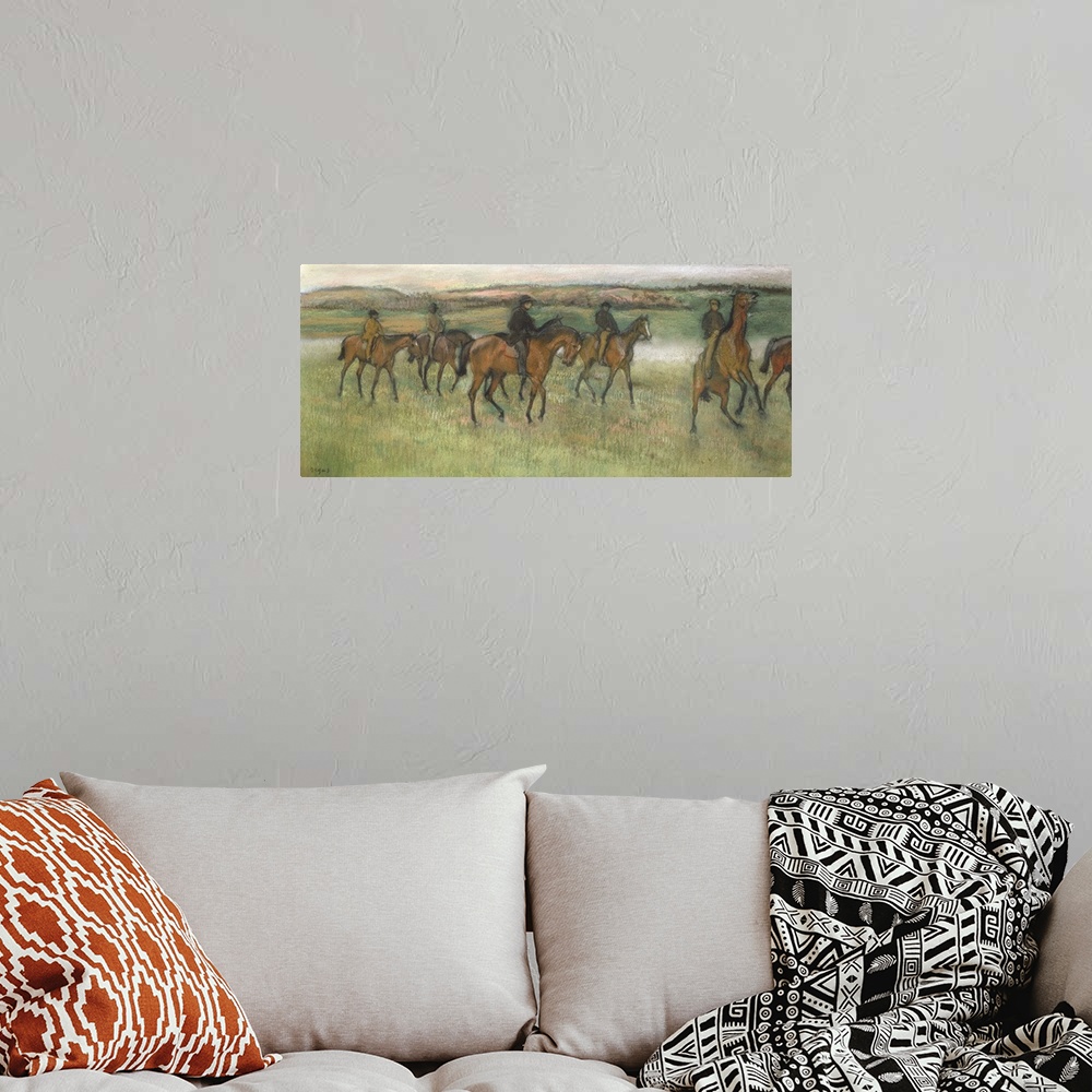 A bohemian room featuring Racehorses