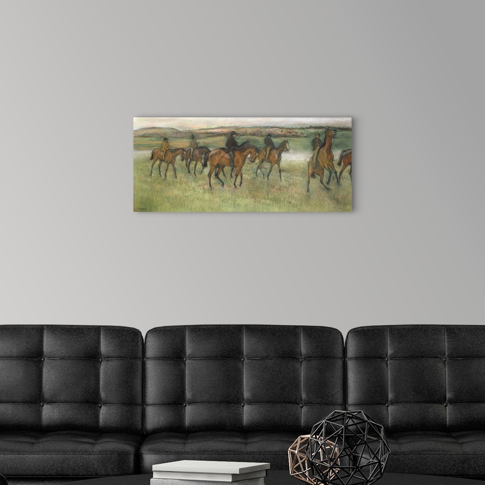 A modern room featuring Racehorses