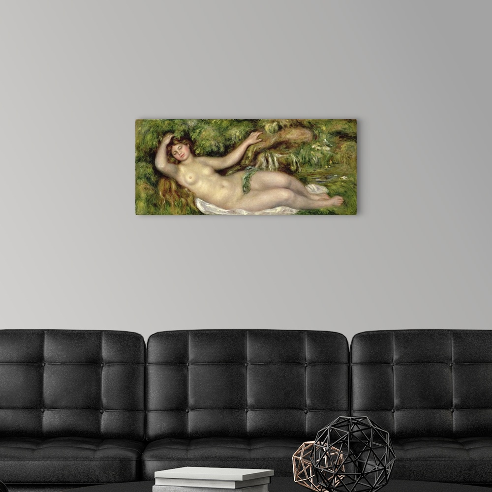 A modern room featuring Reclining Nude, 1910 (Originally oil on canvas)