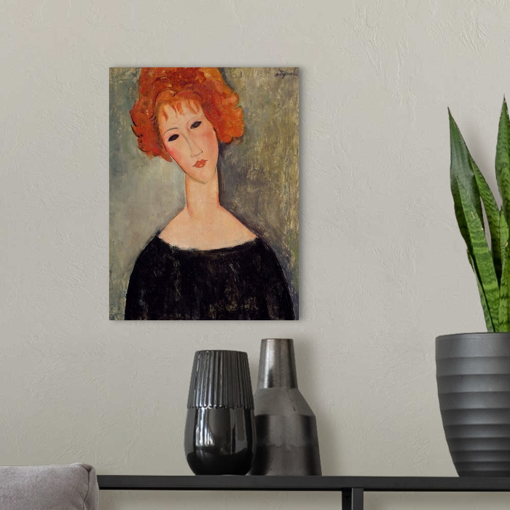 A modern room featuring Red Head