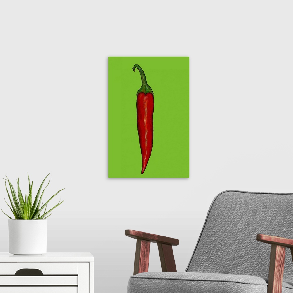 A modern room featuring Red hot chilli pepper by Thompson-Engels, Sarah