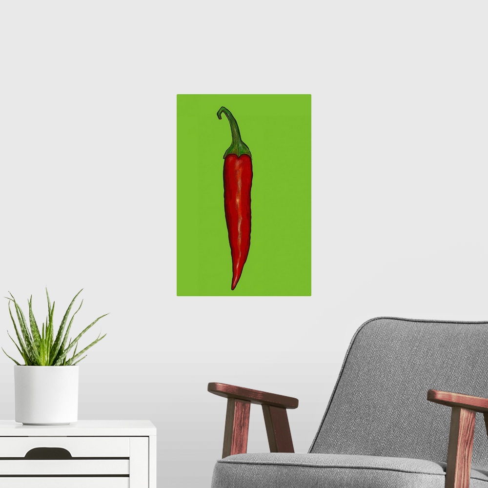 A modern room featuring Red hot chilli pepper by Thompson-Engels, Sarah