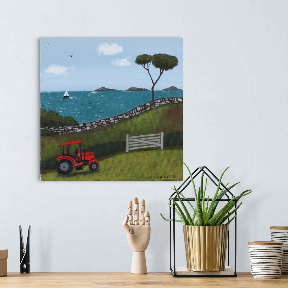 A bohemian room featuring Red Tractor