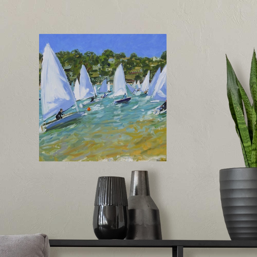 A modern room featuring Sailboat Race