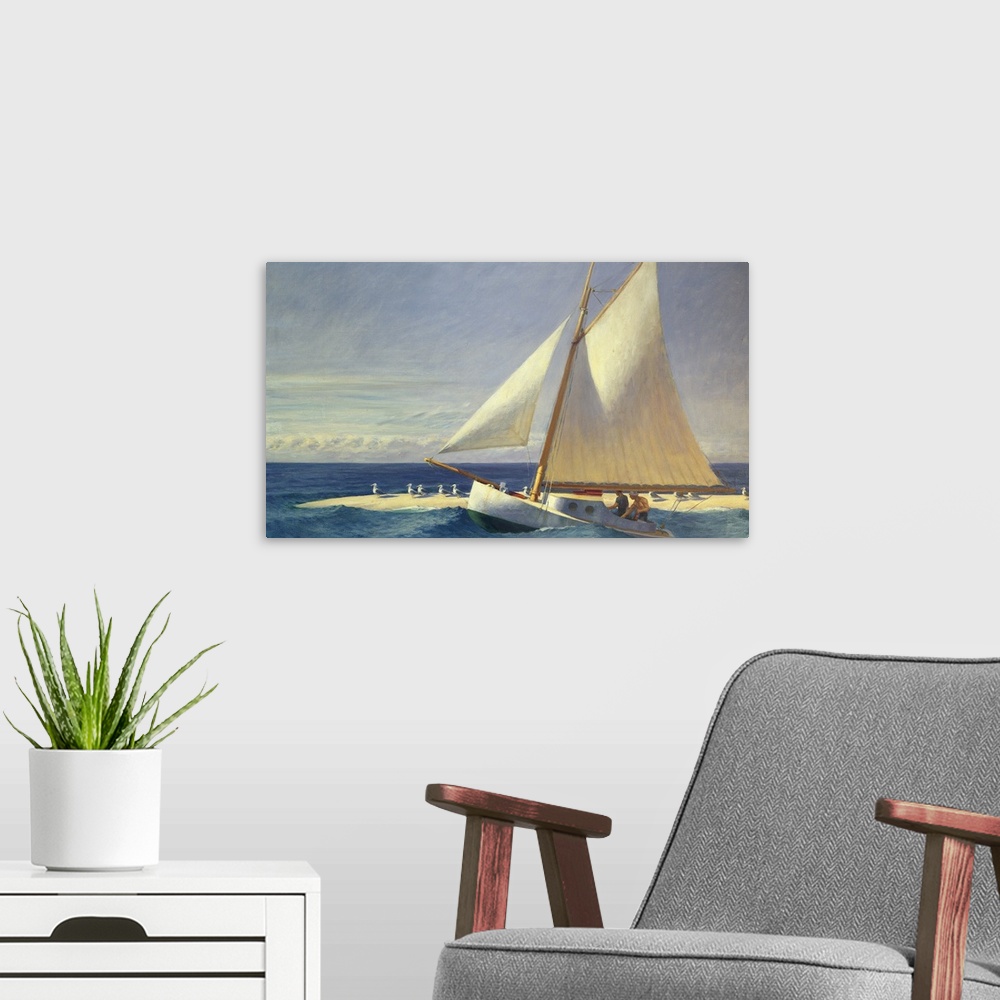 A modern room featuring Sailing Boat