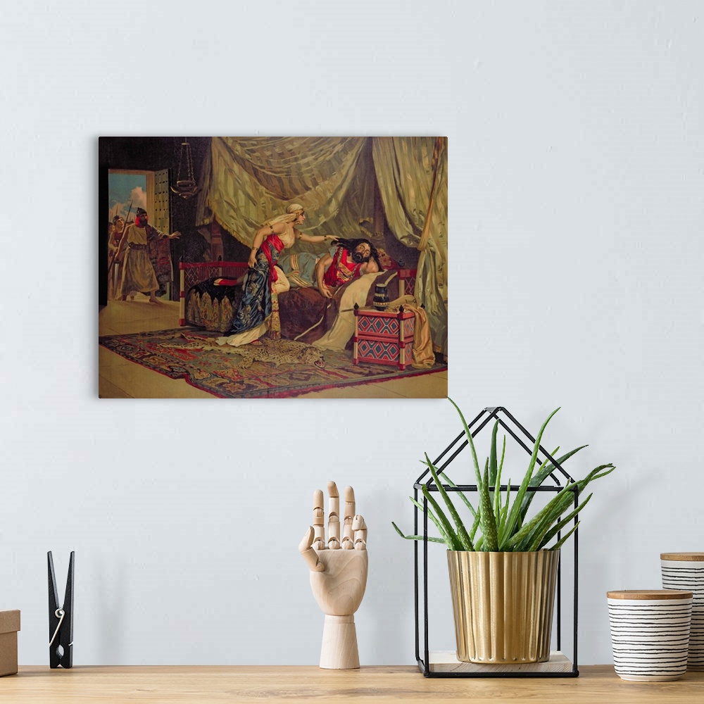 A bohemian room featuring Samson and Delilah