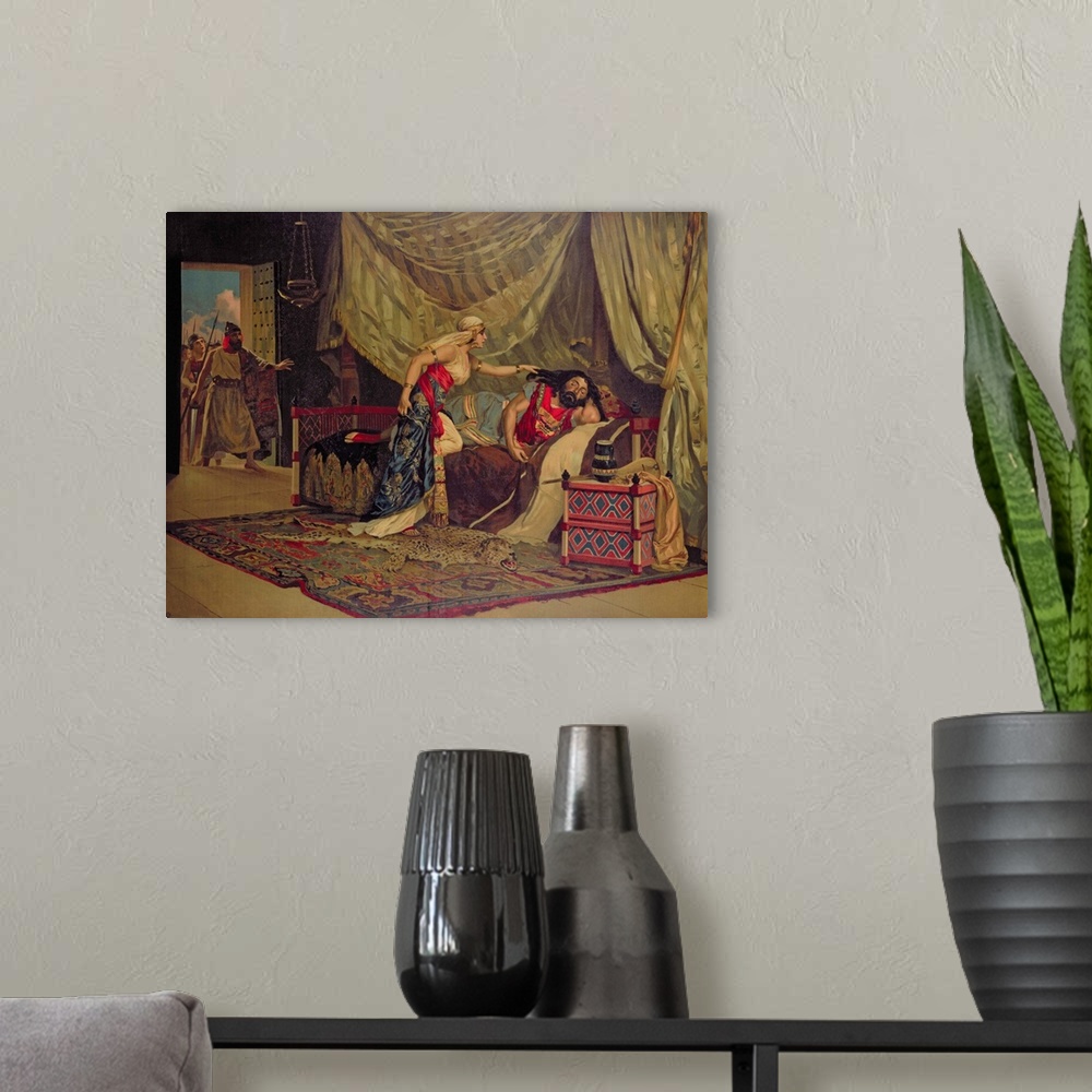 A modern room featuring Samson and Delilah