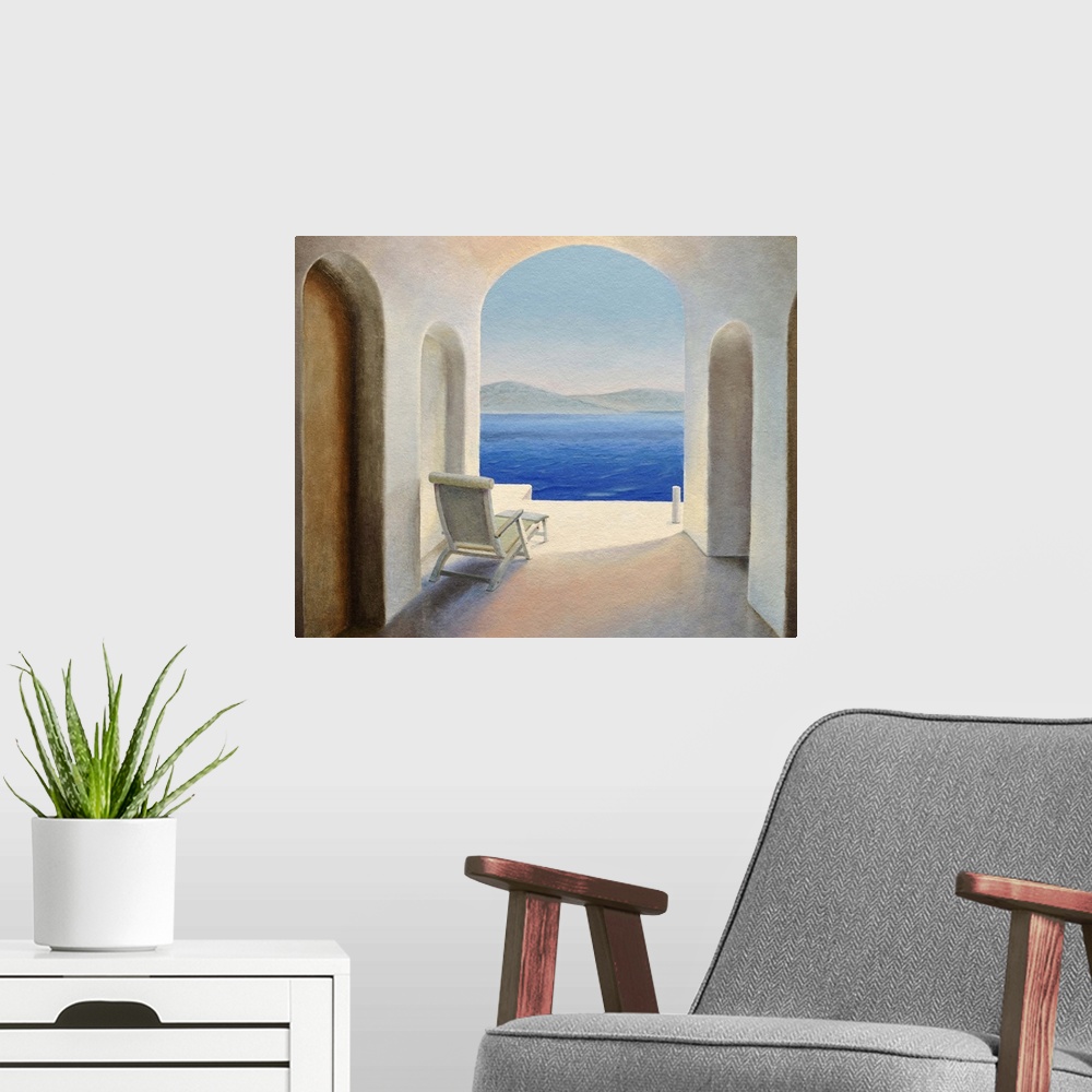 A modern room featuring Santorini 9
