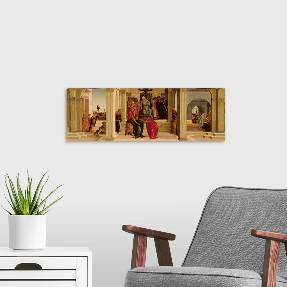 A modern room featuring Scenes from the Story of Esther