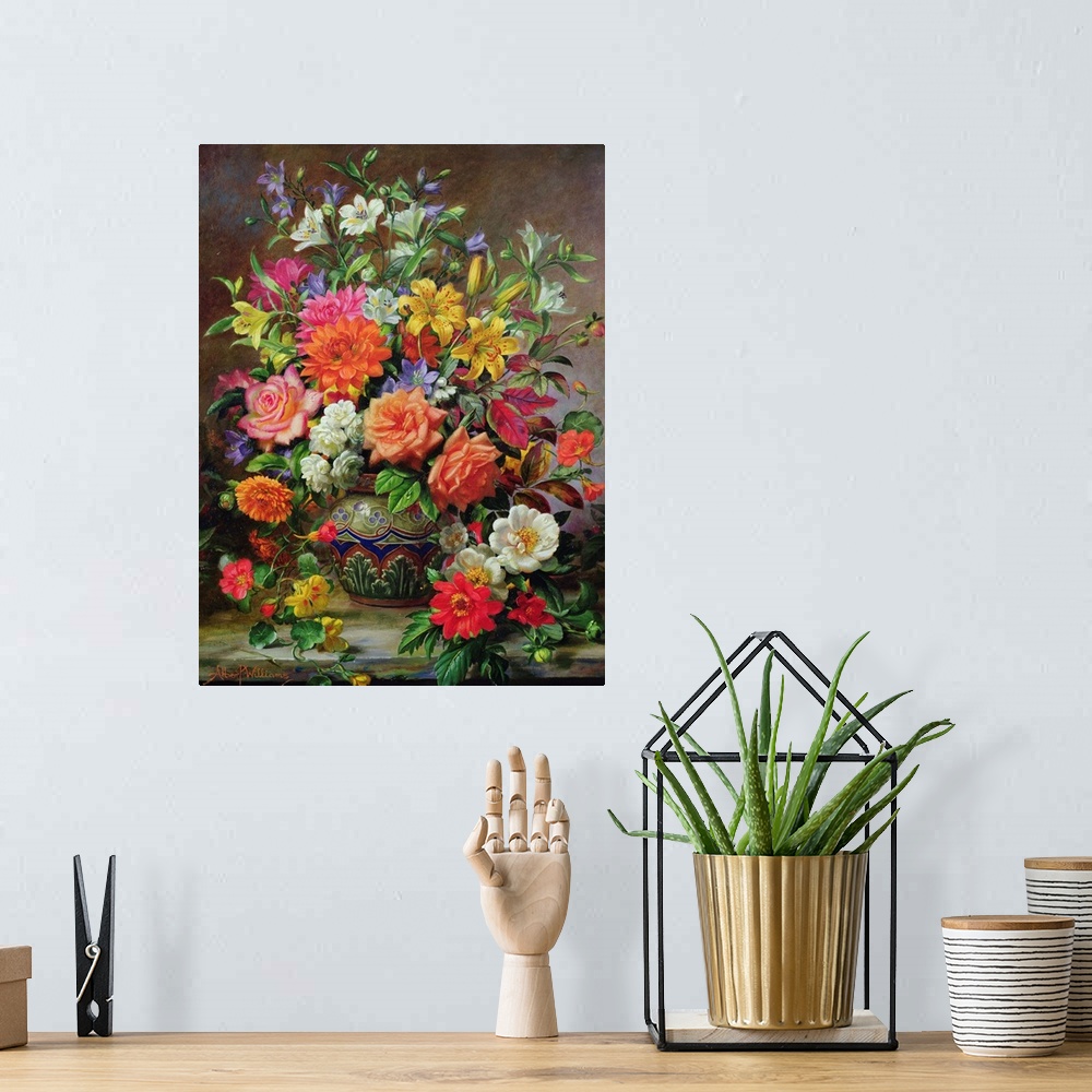 A bohemian room featuring September Flowers, Symbols of Hope and Joy