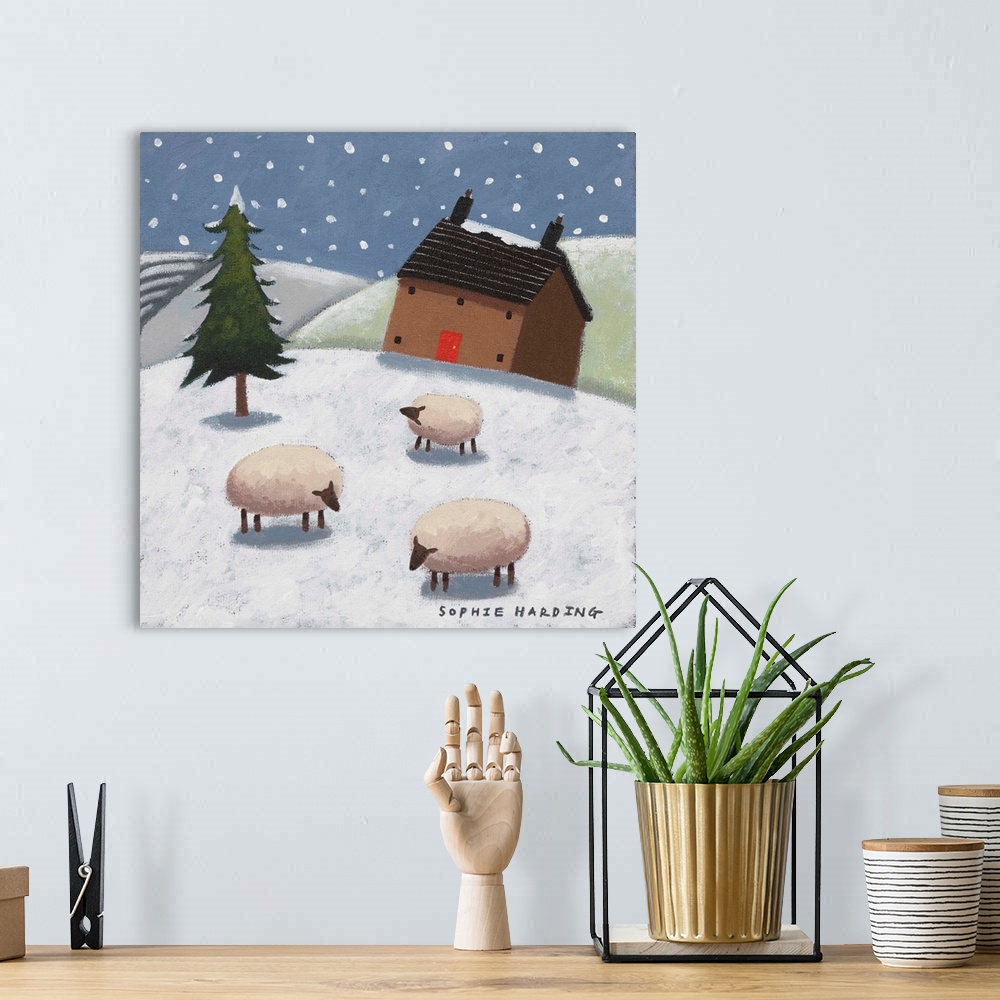 A bohemian room featuring Sheep In The Snow