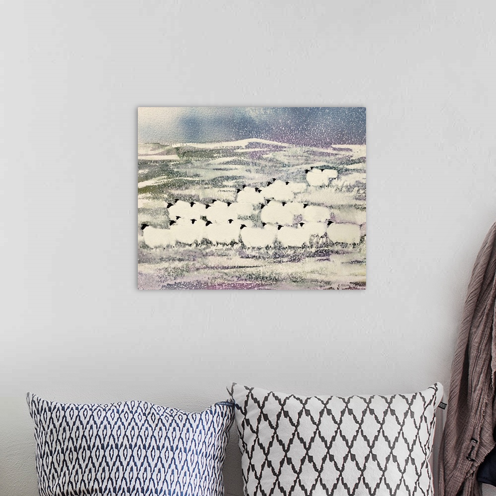 A bohemian room featuring Sheep in Winter