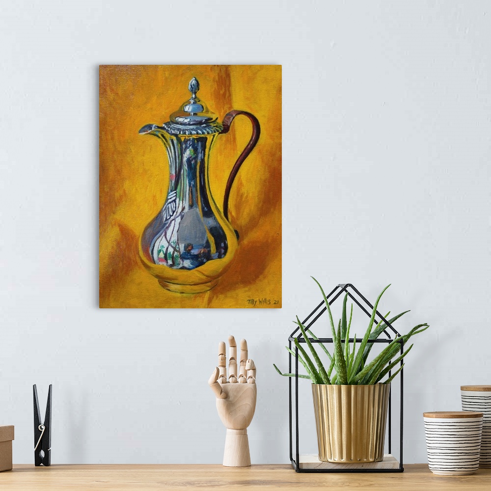 A bohemian room featuring Silver Coffee Pot, 2021