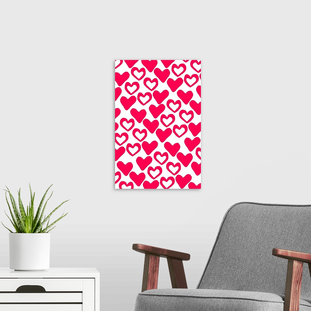 A modern room featuring Simple Hearts