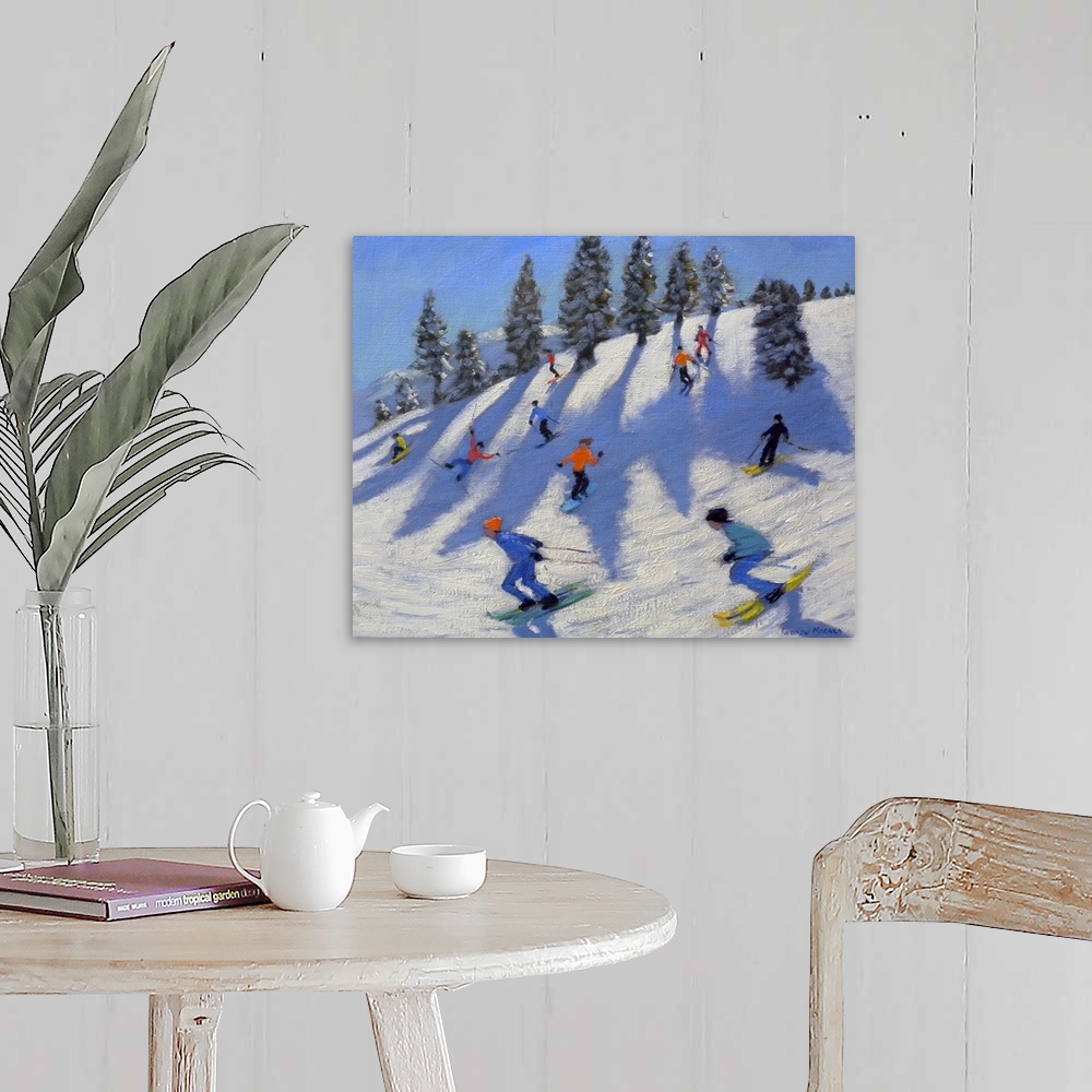 A farmhouse room featuring Skiers, Lofer, 2010