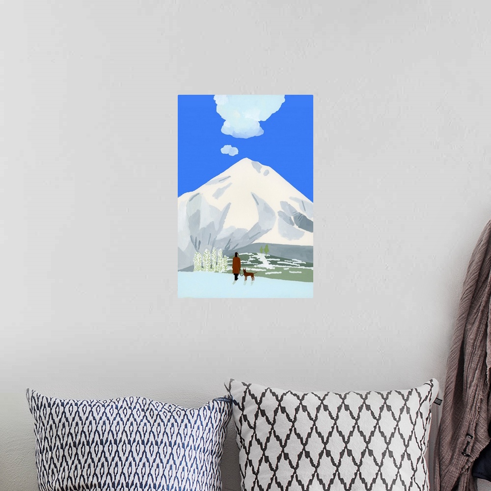 A bohemian room featuring Snow Mountain