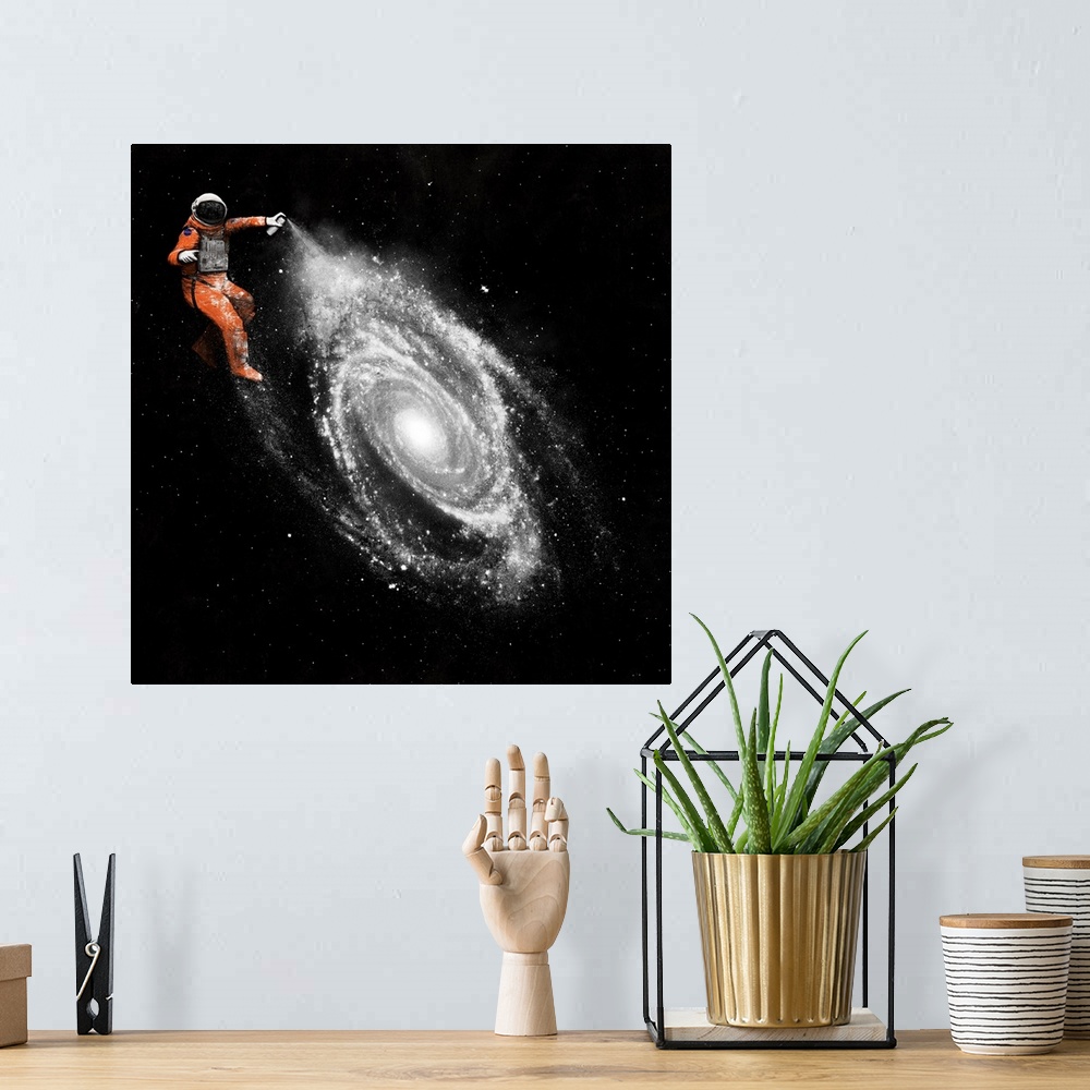 A bohemian room featuring Space Art
