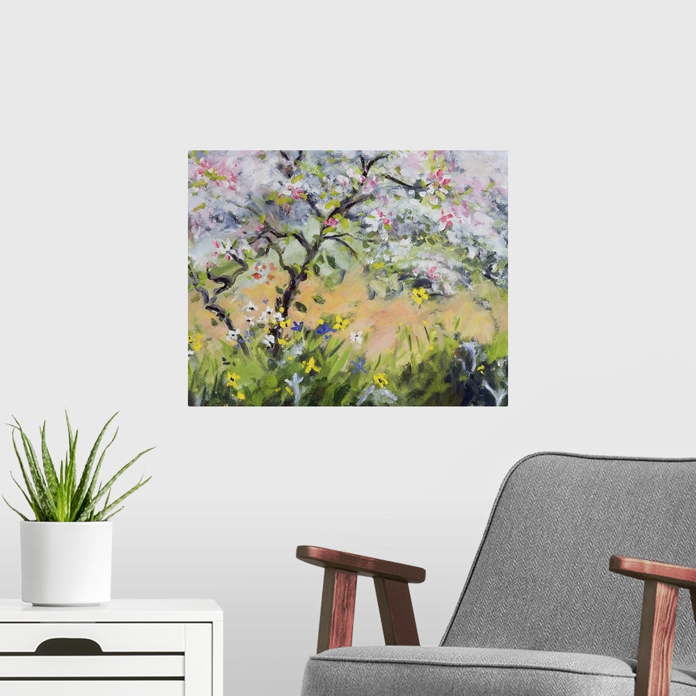 A modern room featuring Spring Blossom