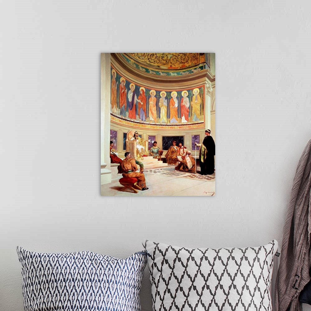 A bohemian room featuring St John Chrysostom, exiled by Empress Eudoxia