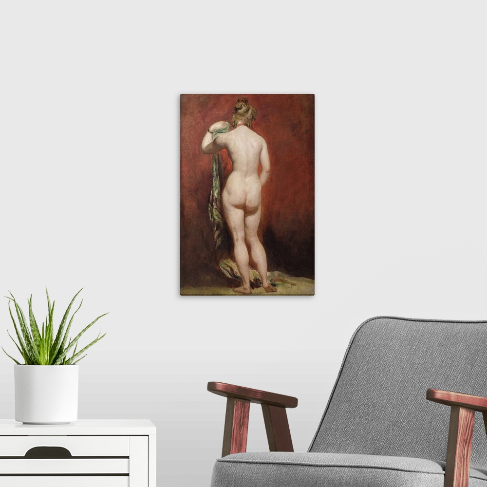 A modern room featuring Standing Female Nude