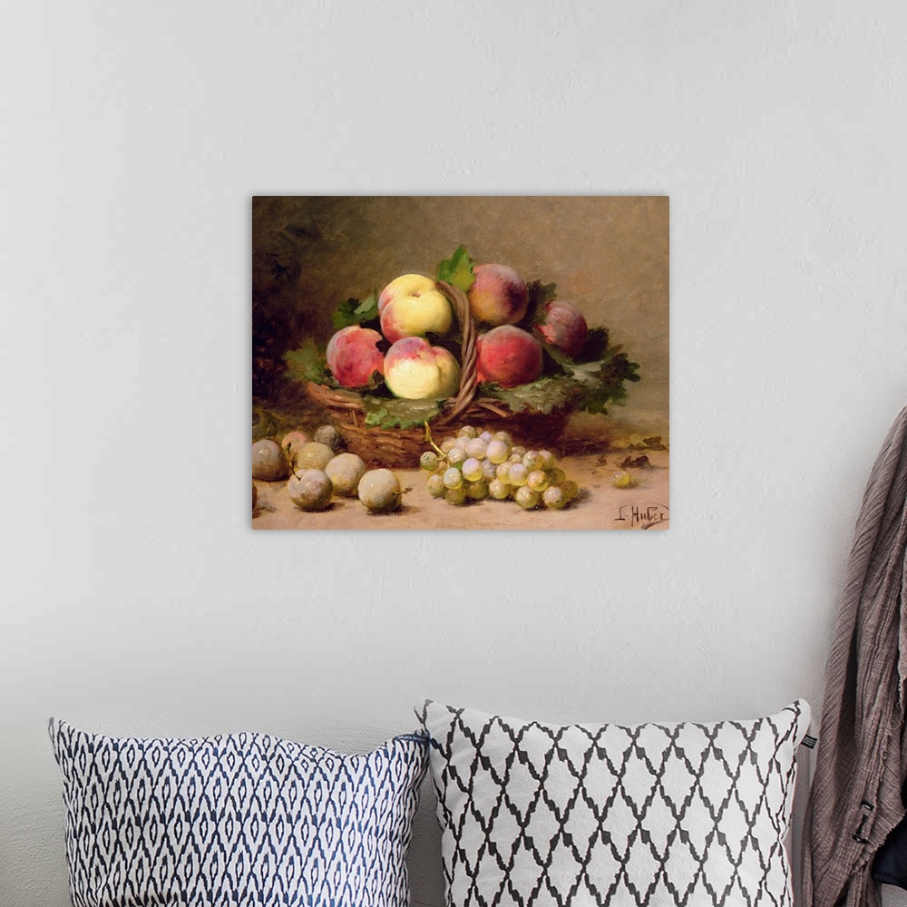 A bohemian room featuring Still life of fruit