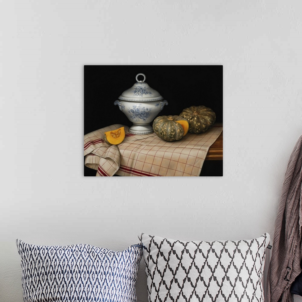 A bohemian room featuring Still Life With French Tureen, 2020
