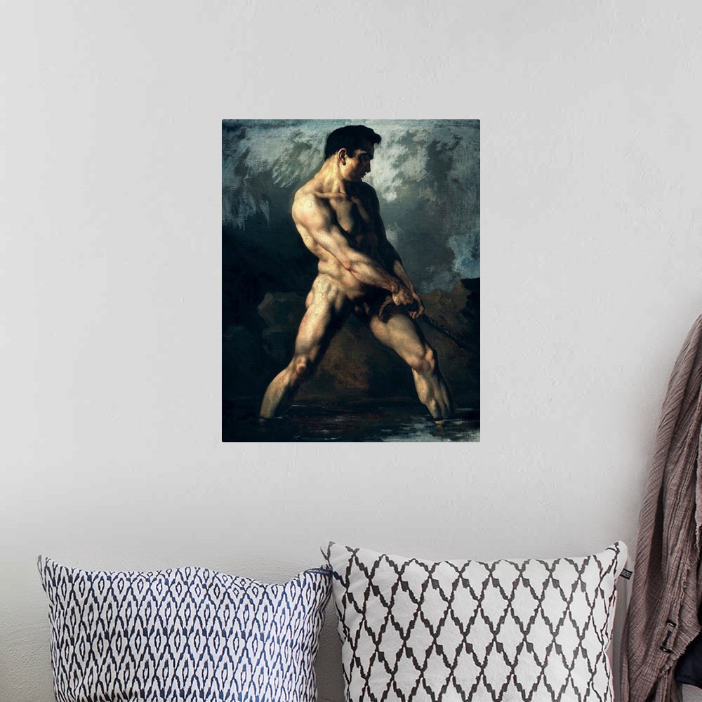 A bohemian room featuring Study of a Male Nude