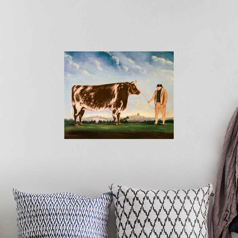 A bohemian room featuring Study of a Shorthorn