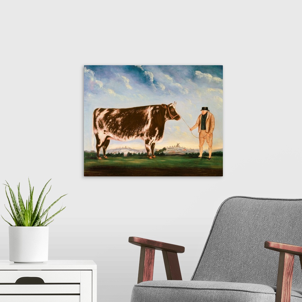 A modern room featuring Study of a Shorthorn