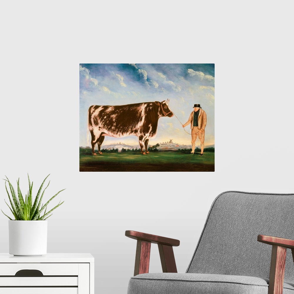 A modern room featuring Study of a Shorthorn