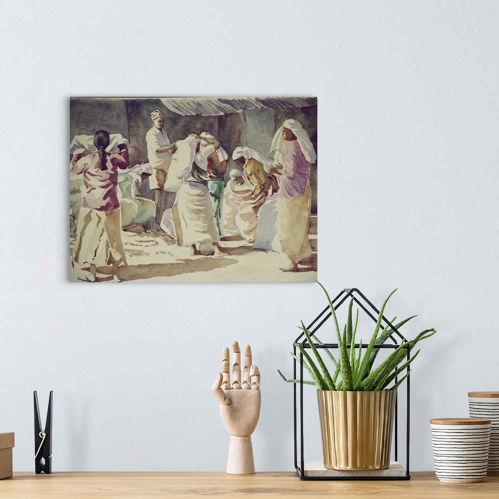 A bohemian room featuring Tea Pickers Off-Loading