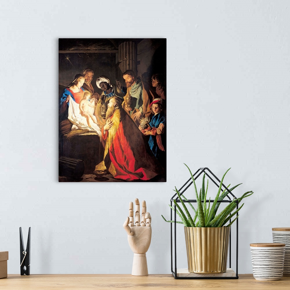 A bohemian room featuring The Adoration of the Magi