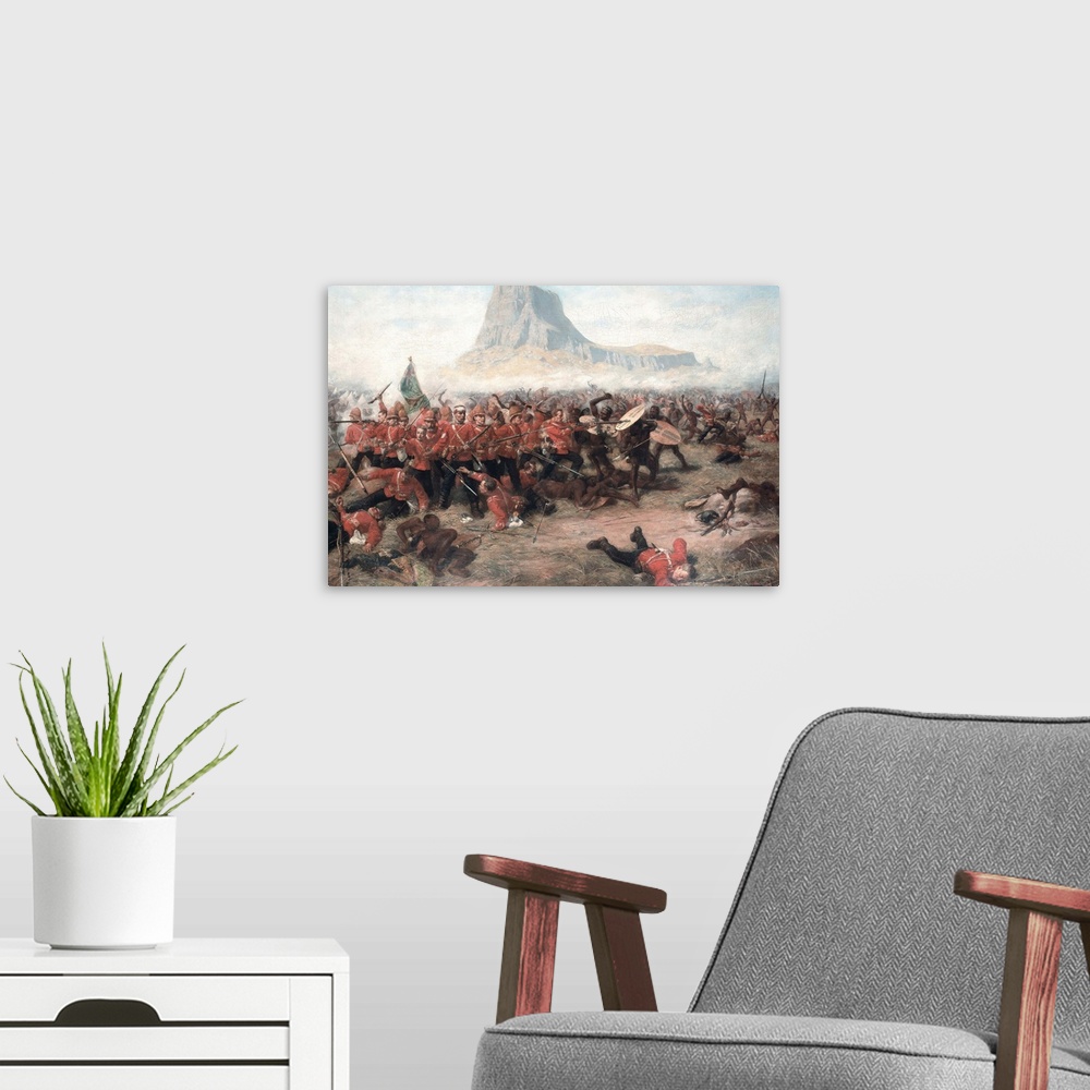 A modern room featuring The Battle of Isandlwana