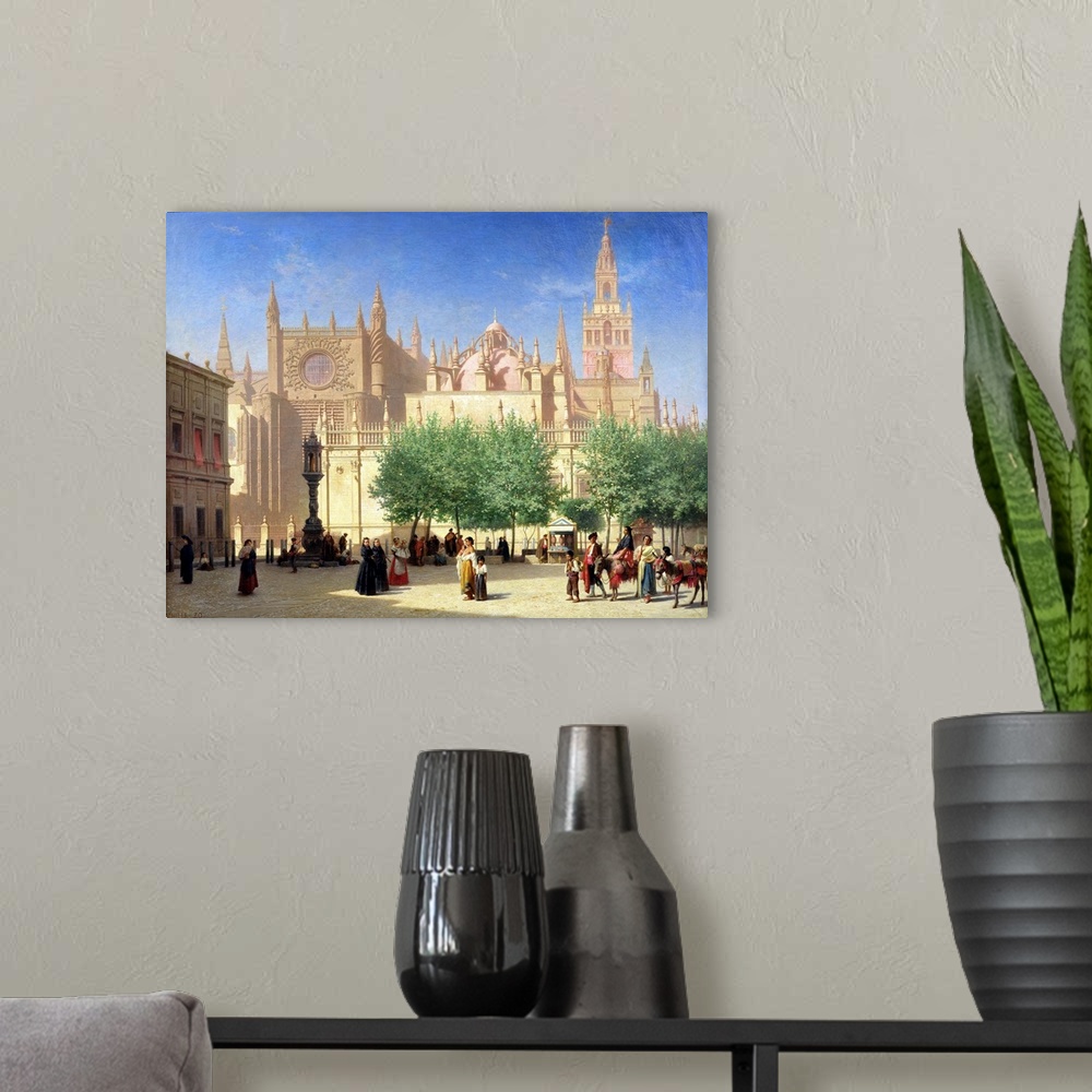 A modern room featuring The Cathedral of Seville