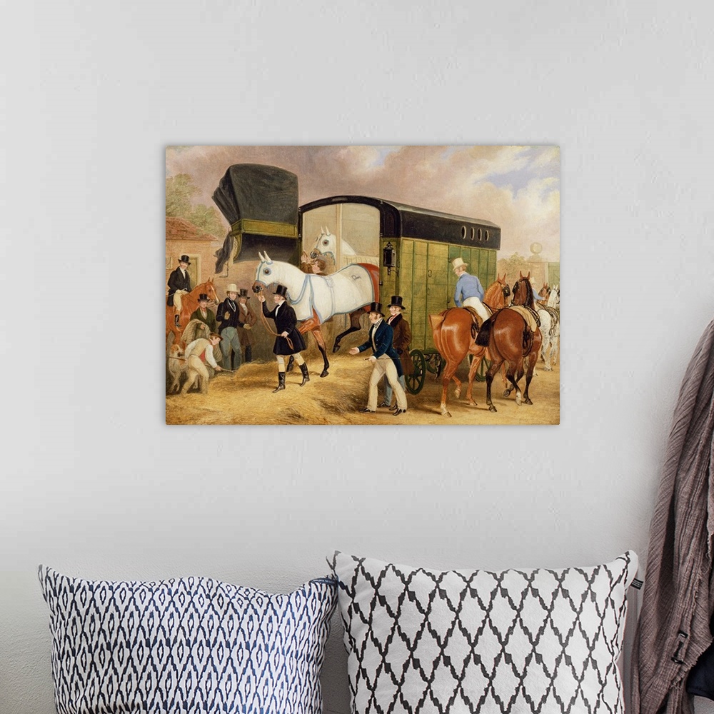 A bohemian room featuring The Derby Pets: The Arrival, 1842