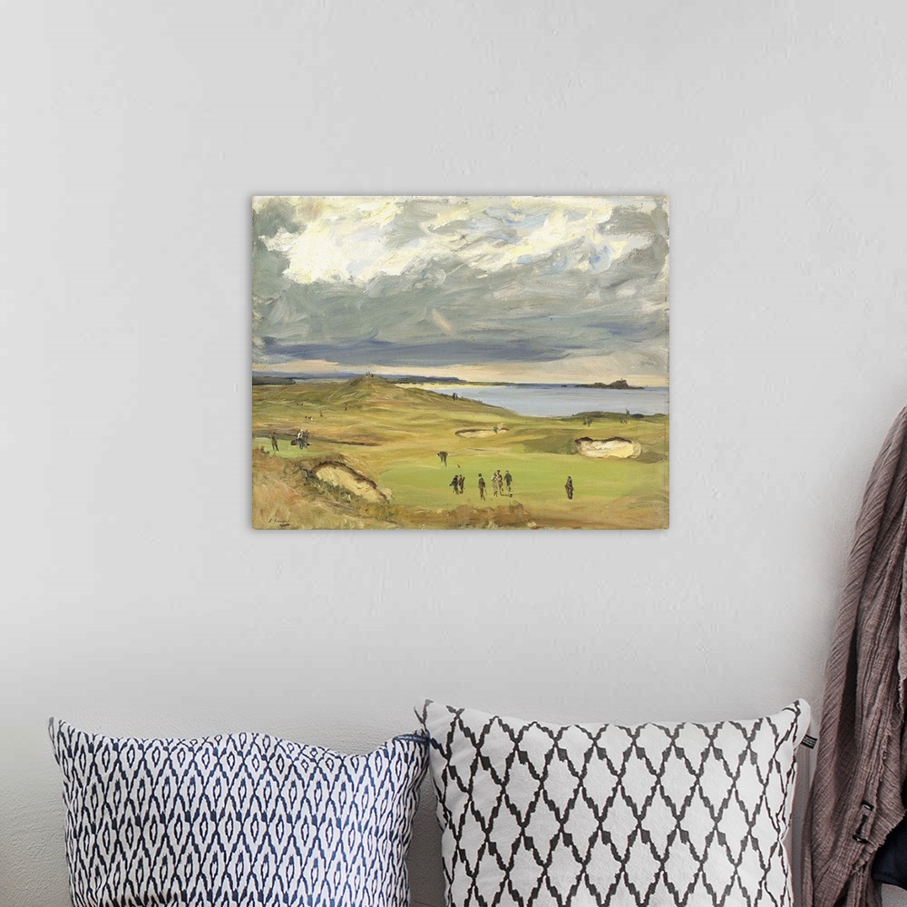 A bohemian room featuring The Golf Links, North Berwick Sir John Lavery (1856-1941) (Originally oil on canvas), 1919
