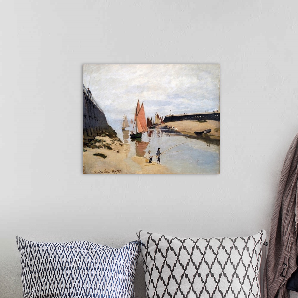 A bohemian room featuring The Harbour At Trouville