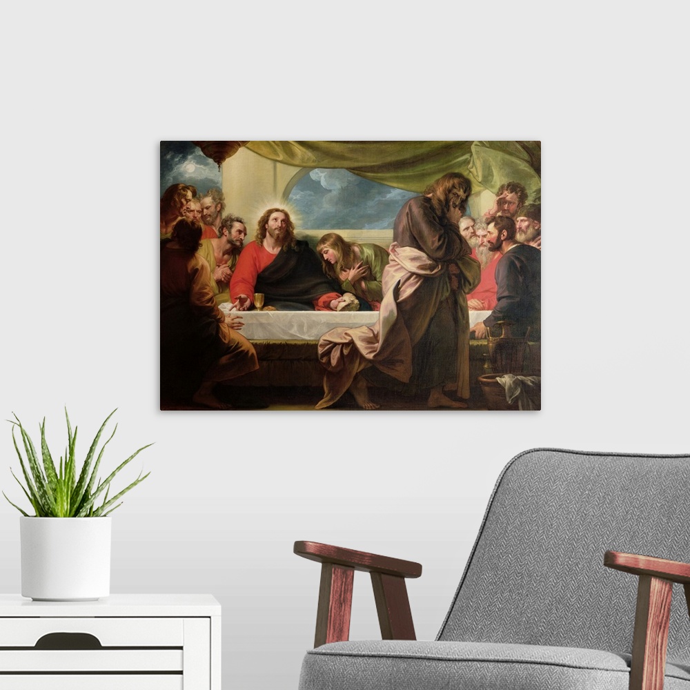 A modern room featuring The Last Supper, 1786