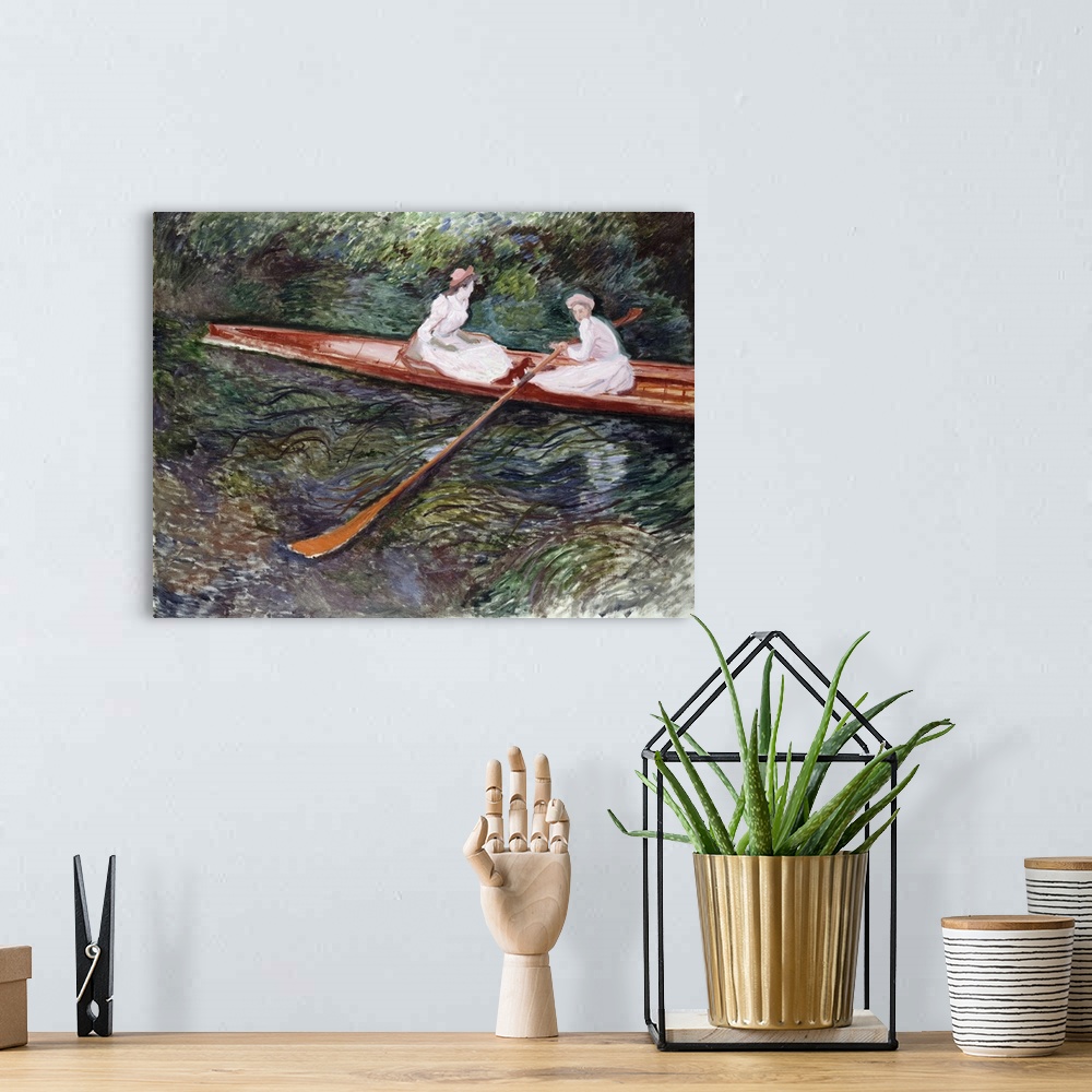 A bohemian room featuring The Pink Rowing Boat