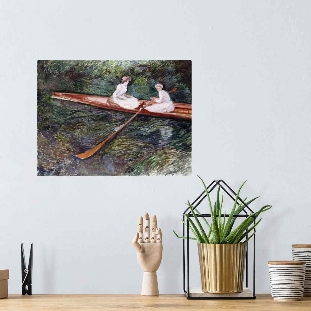 A bohemian room featuring The Pink Rowing Boat