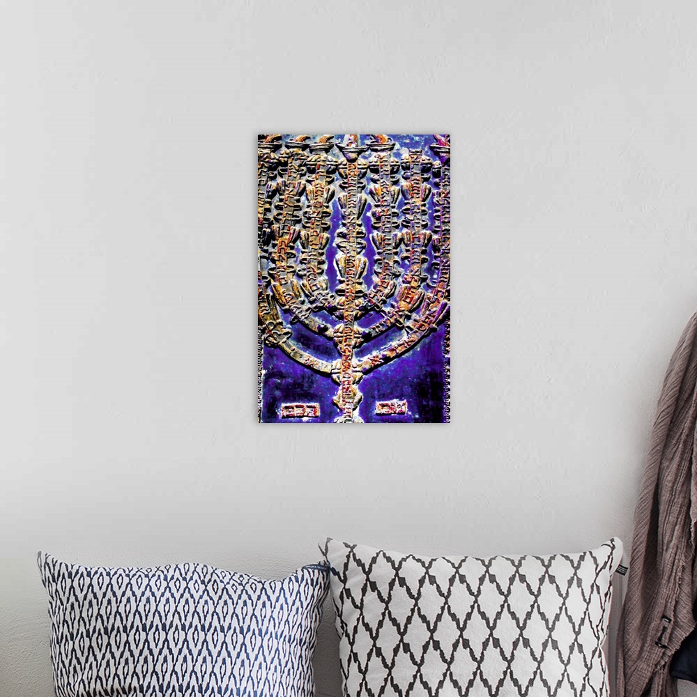 A bohemian room featuring The Rema Torah Ark, 2015, photograph.  By Joy Lions.