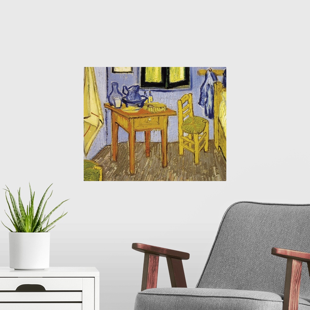 A modern room featuring The Room Of Vincent Van Gogh In Arles (Detail), 1889