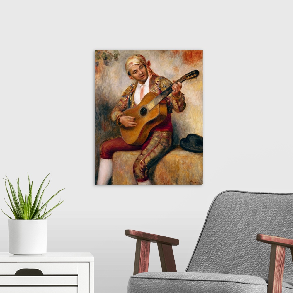A modern room featuring The Spanish Guitarist, 1894