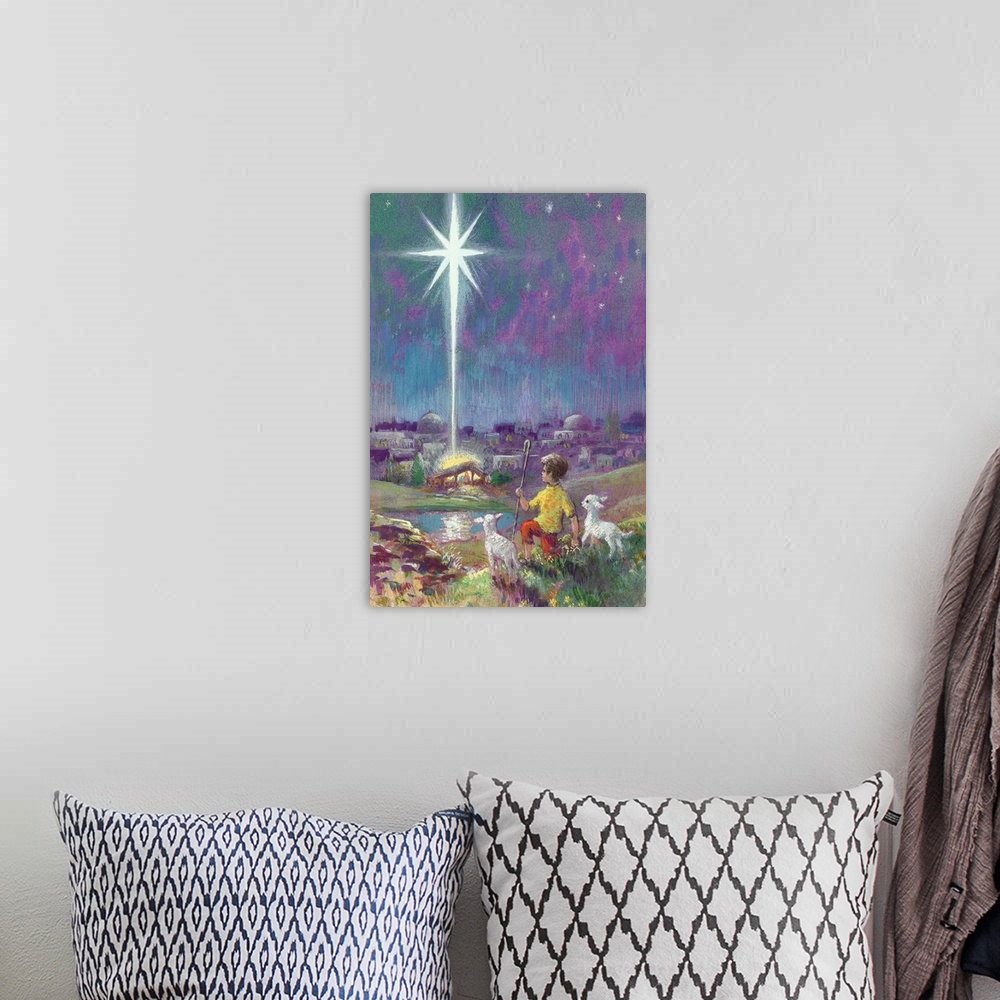 A bohemian room featuring The Star of Bethlehem