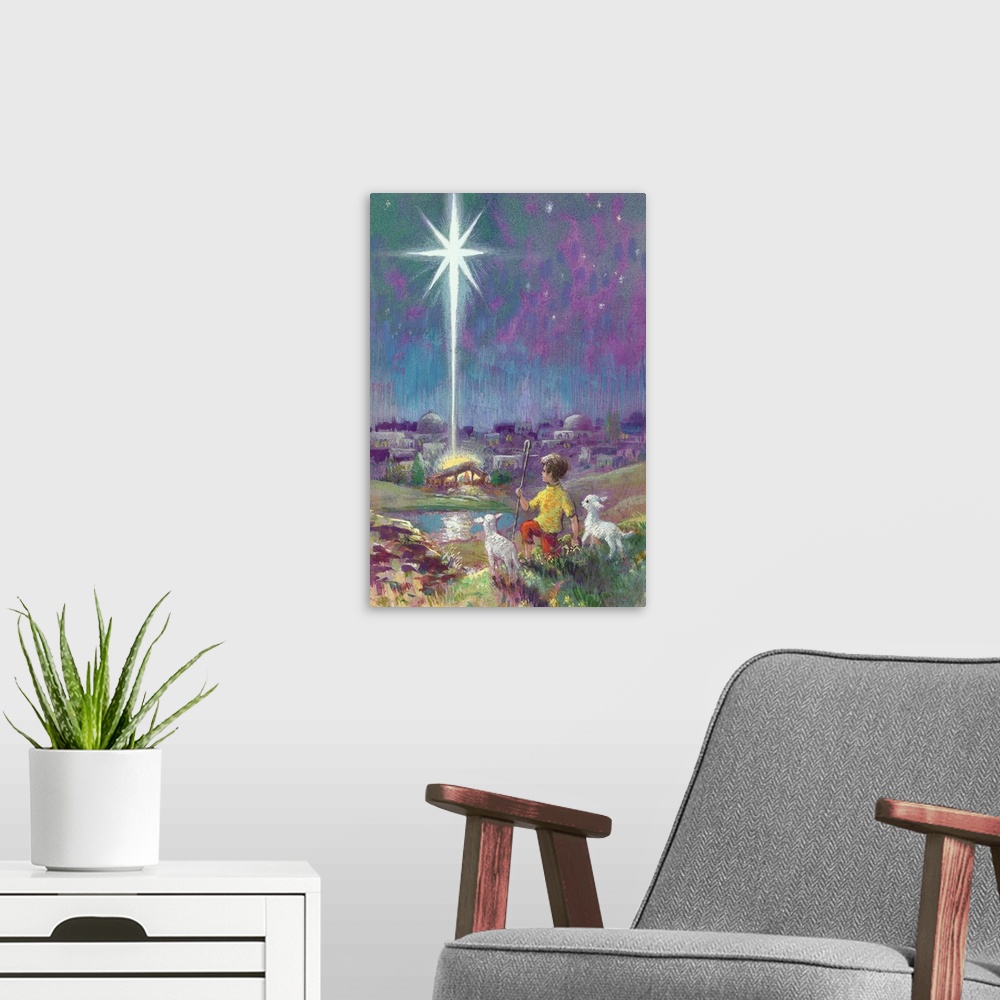 A modern room featuring The Star of Bethlehem