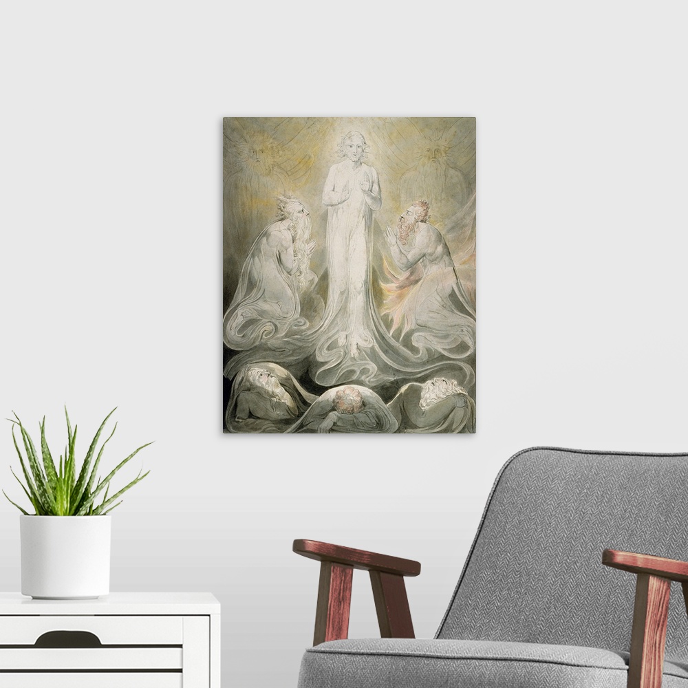 A modern room featuring The Transfiguration