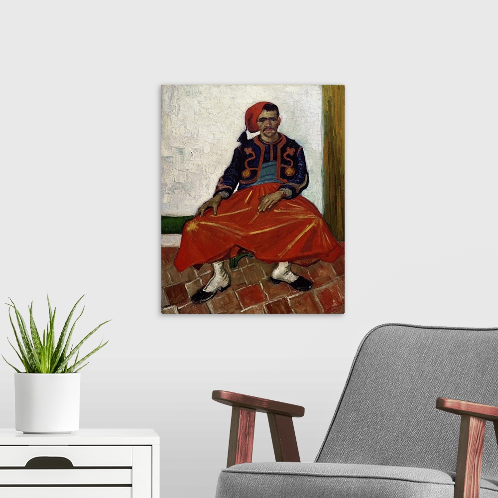 A modern room featuring The Zouave, 1888