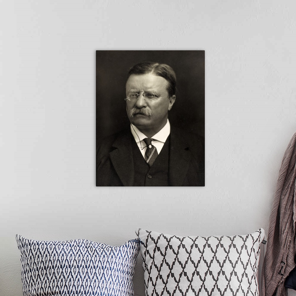 A bohemian room featuring Theodore Roosevelt