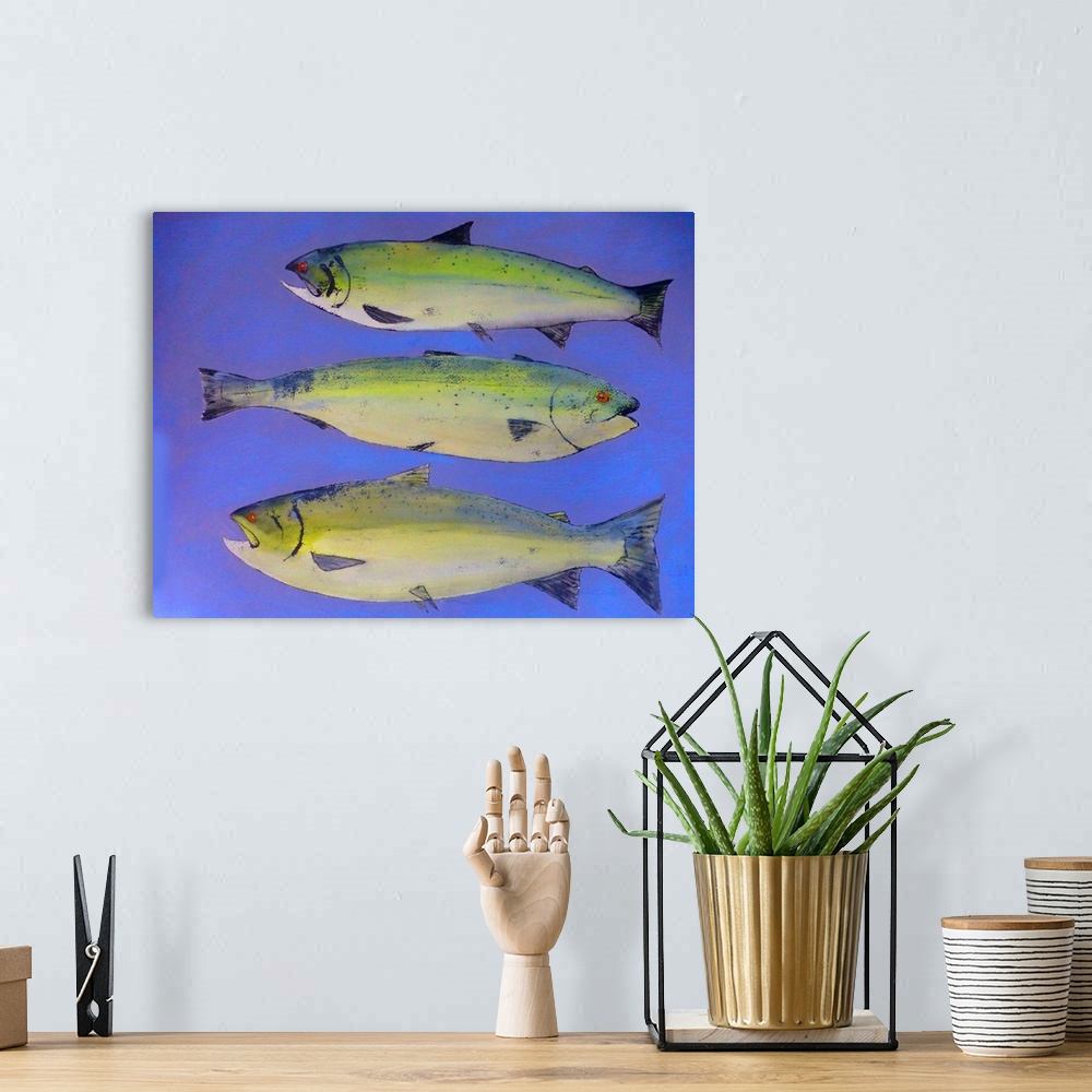 A bohemian room featuring Three Fish